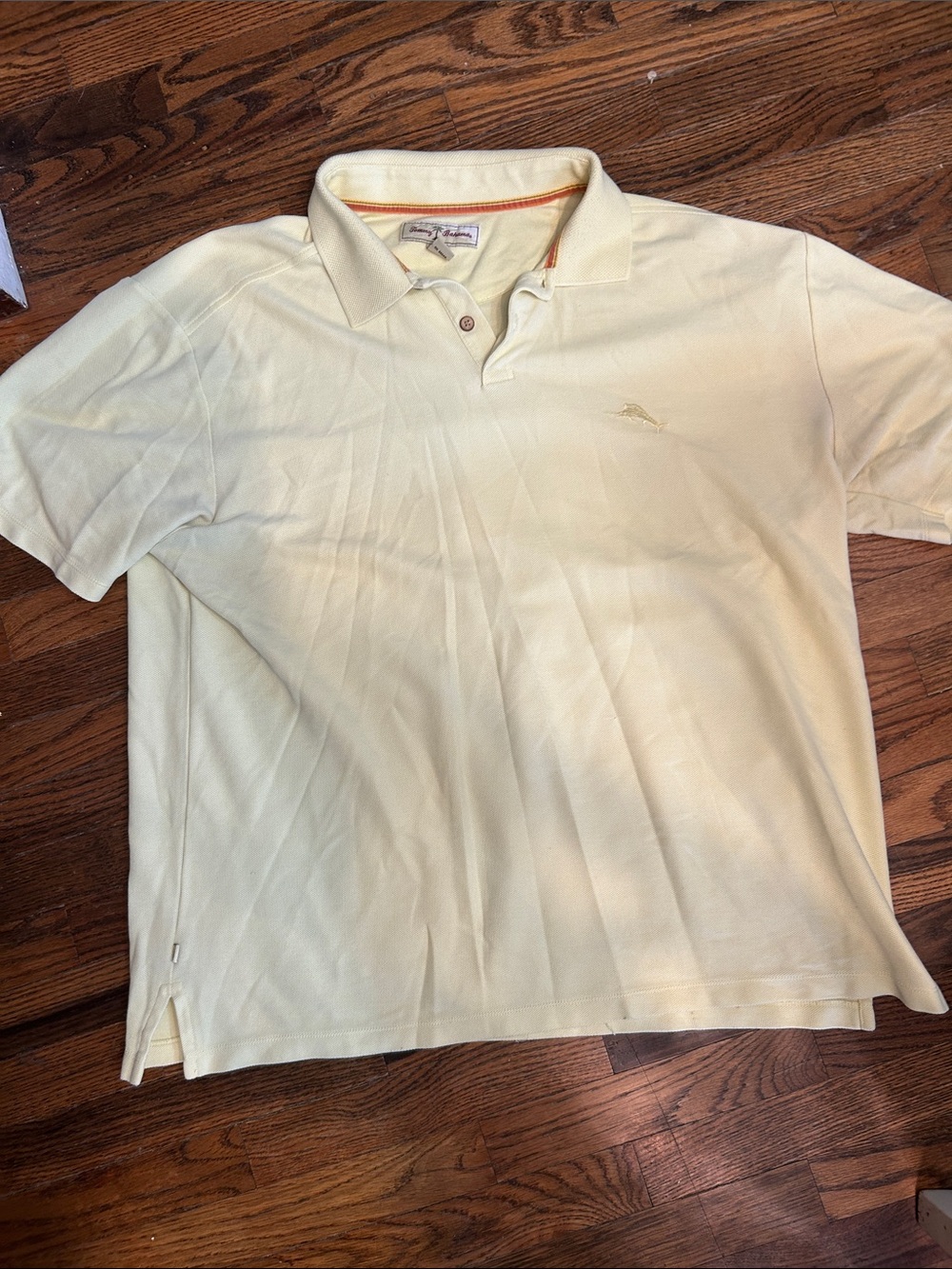Tommy Bahama Light Yellow Short-Sleeve Polo